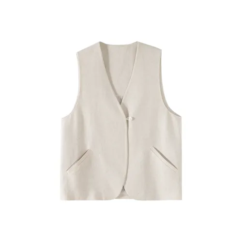 Wbwq Овсяный Женские Жилеты