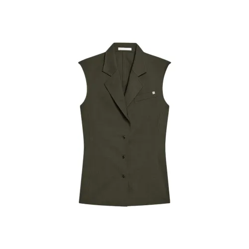 Helmut Lang FW24 Жилет Женские Зеленый
