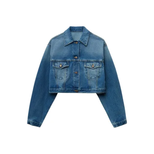 PRADA SS25 Denim Jacket Women's Blue