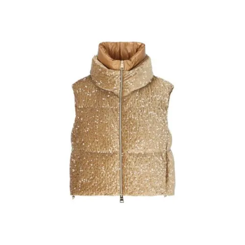 HERNO Верблюжий Женские Жилеты