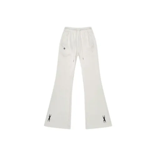 SMFK Повседневные брюки Женские Снежно-горный белый