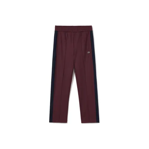 LACOSTE Темно-красные Женские Повседневные Брюки