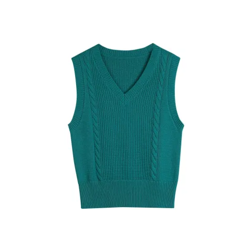 SOLIGHTER Жилет Женские Postal Зеленый