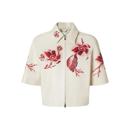 FENDI Кожа Куртка Женская Белая