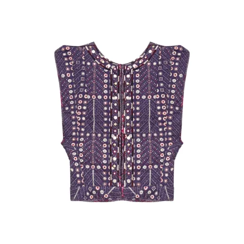ISABEL MARANT ETOILE SS25 Жилет Женские Фиолетовый