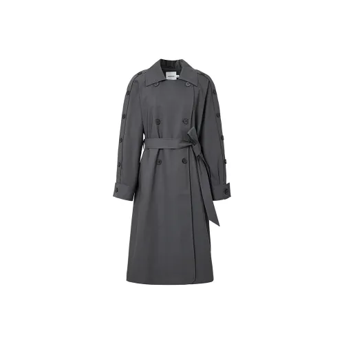 Hopeshow Тренчкот Женский Премиум Серый