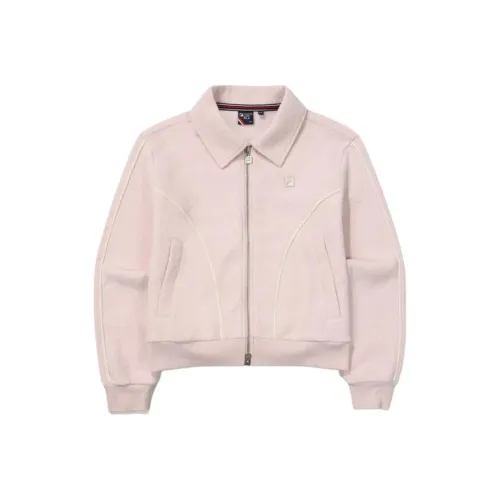 FILA Светло-розовый Женские Бархатные Куртки