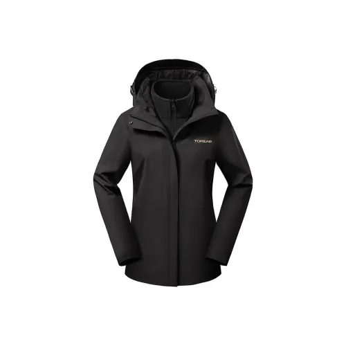 TOREAD Водонепроницаемый Ветрозащитный Термический Антистатический Ветровка Женский Черный