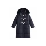 Черный хлопковый пуховик