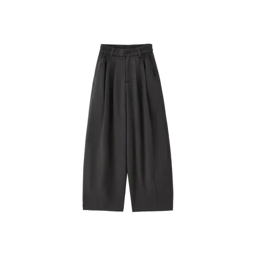 Giordano 04 Угольный Вересковый Серый Женские Повседневные Брюки