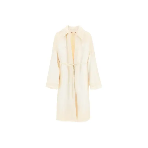 Marni Тренчкот Женский Бежевый