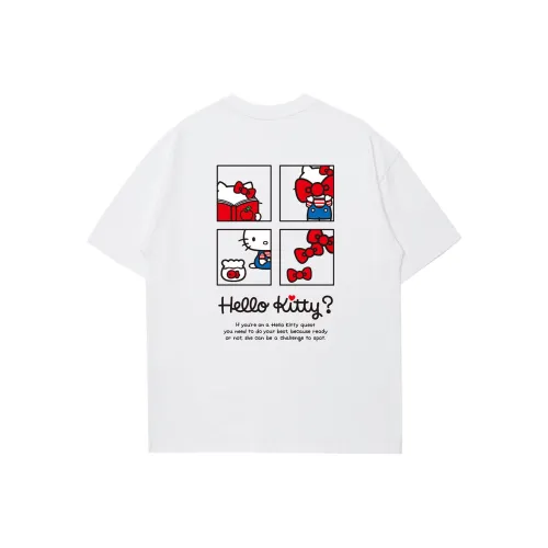 Sanrio x Hello Kitty Хелло Китти 2025 Летний T-рубашка Унисекс