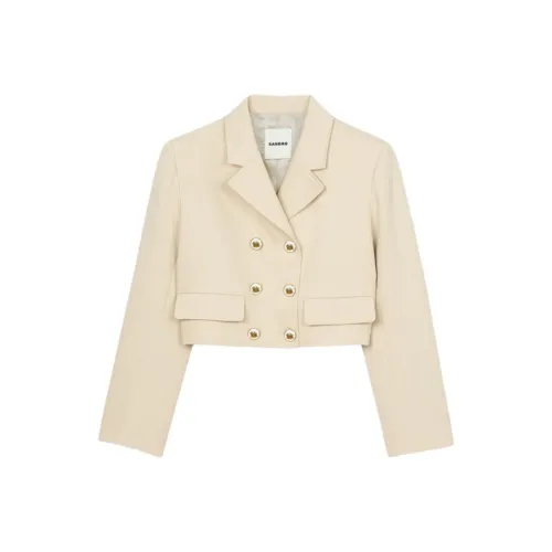 Sandro Бизнес Костюм Женские Песочный