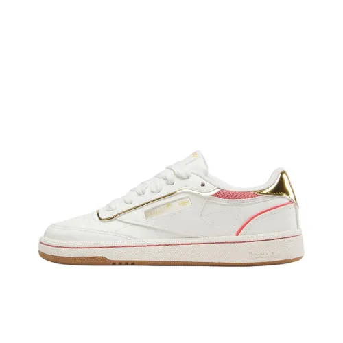 Reebok Club C Детские Скейтбординги Низкий Топ Белый Школьный возраст