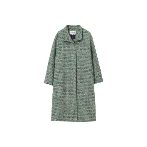 RIZ OUZH Пальто Женское Fusha Саржа Зеленый