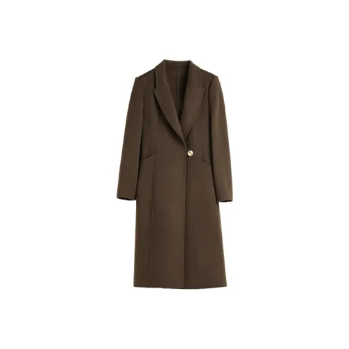 Hang Yi Court Куртка Женская Кофейного цвета