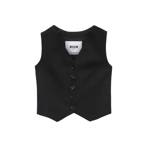 MSGM Черные Женские Жилеты