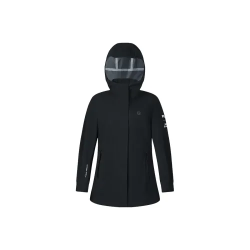 FILA Водонепроницаемый и Ветрозащитный для сохранения тепла Ветровка Женская Темно-черная