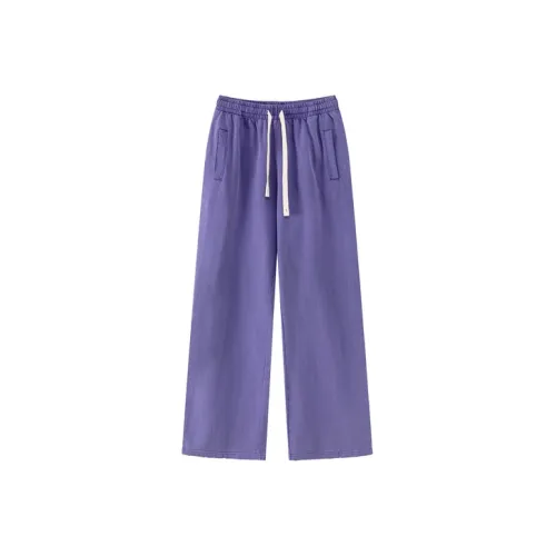 NO ONE ELSE Фиолетовые Унисекс Повседневные Брюки