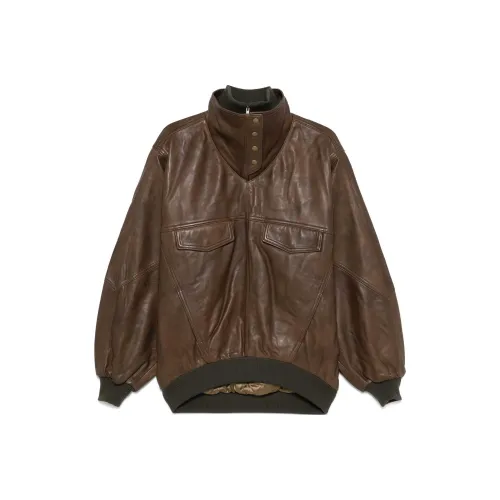 ISABEL MARANT Кофе Женские Кожаные Куртки