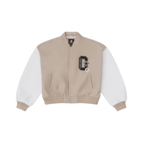 Конверс Бейсбольная куртка Женская Коричневая