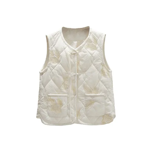Cypress House Жилет Женские Ecru