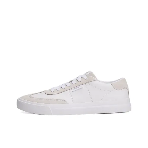 Tommy Hilfiger Slip-resistant Abrasion-resistant Low Top Skateboard Shoes Men's White Томми Хилфигер Противоскользящие Устойчивые к истиранию Низкие Кроссовки для скейтбординга Мужские Белые