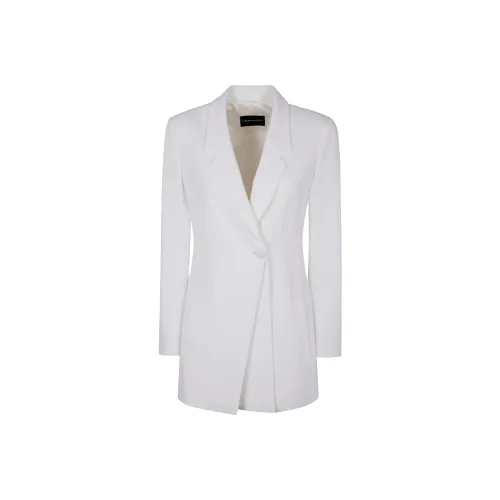 EMPORIO ARMANI SS25 Бизнес-костюм Пальто Женское Белое