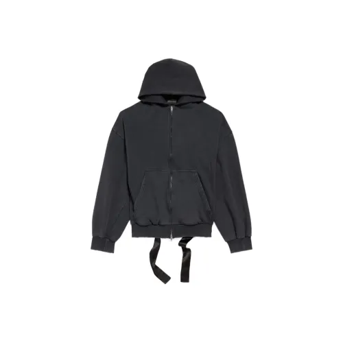 Balenciaga Кружево Up Свитшот Regular Fit Женские Темно-Серый