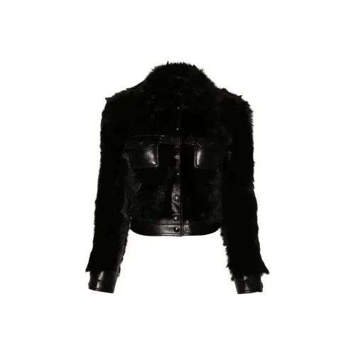 TF SS24 Velvet Feel Пальто Женское Черное