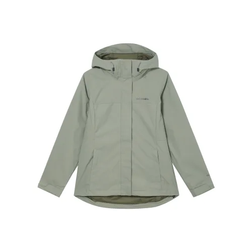 Columbia совместный бренд Поход Городская жизнь Путешествие Коммутирование Водонепроницаемый и дышащий Теплый Ветровка Женские Зеленый