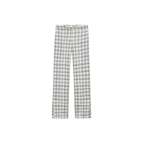 ZARA Клетчатые Женские Повседневные Брюки