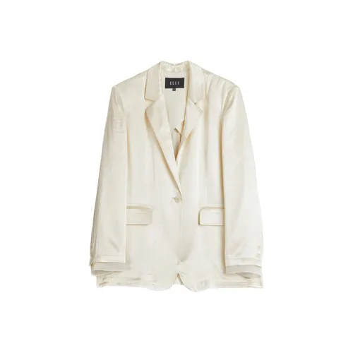 ELLE Бизнес Костюм Пальто Костюм Женские Бежево-желтый