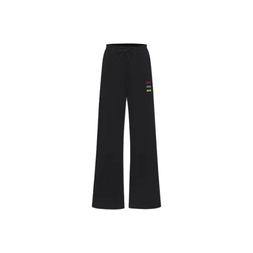 MSGM Черные Женские Повседневные Брюки