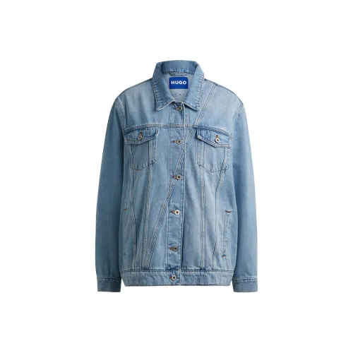 Hugo Boss Denim Jacket Women's Blue Hugo Boss Деним Куртка Женская Синяя