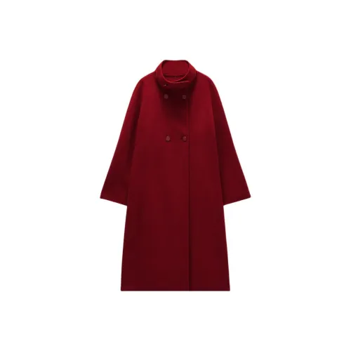 INSUN Настоящий Красный Женский Пальто