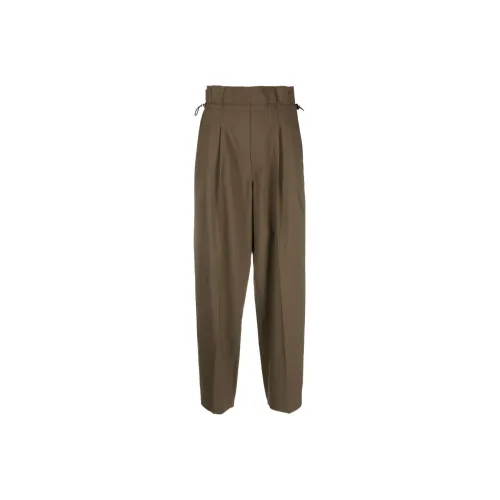 Moncler Оливково-зеленые Женские Повседневные Брюки