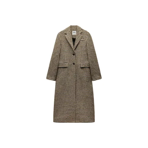 ZARA ZW Series Коричневое Женское Пальто