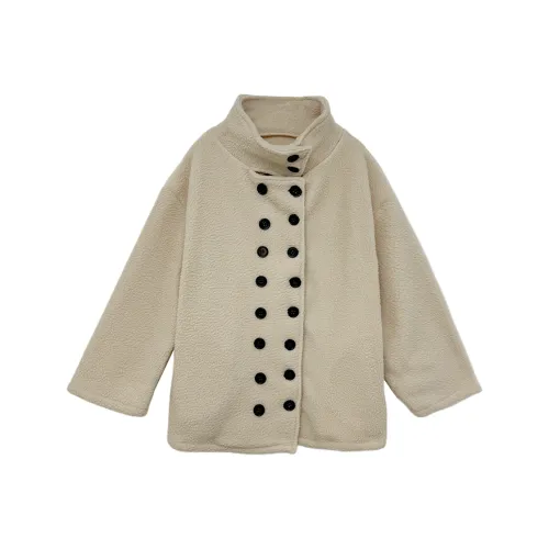 Icicofficial Бархат Feel Пальто Женские Экрю