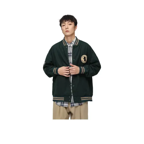 SONGS ALONG Бейсбольная куртка Унисекс Морской Зеленый
