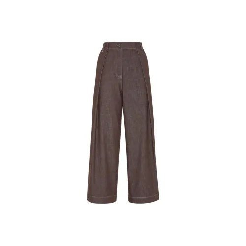 Brunello Cucinelli Умбра Женские Повседневные Брюки