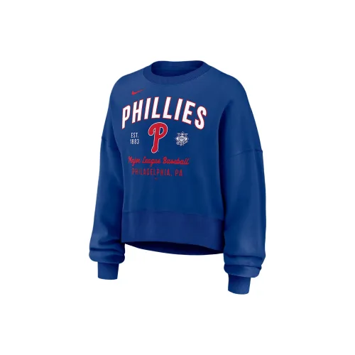Свитшот Nike x MLB Philadelphia Phillies женский морской синий
