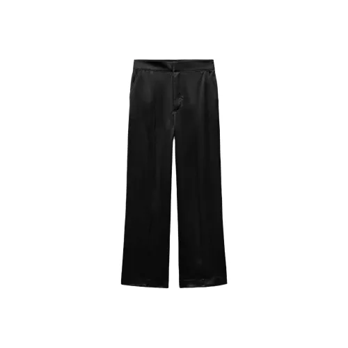 ZARA ZW Series Черные Женские Повседневные Брюки