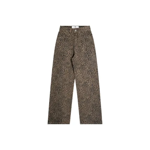 CALLED BACK Повседневные брюки Женские с леопардовым принтом