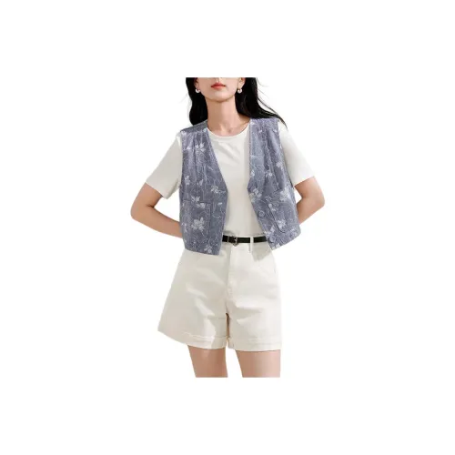 Inman SS24 Жилет Женские Джинсовый синий