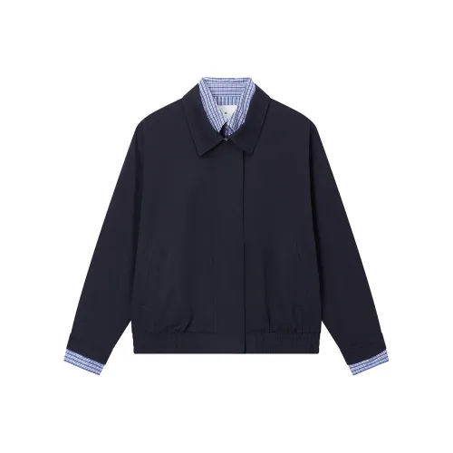 Hotwind Cropped Jacket Женская Темно-синий