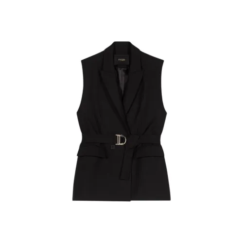 Maje Черные Женские Жилеты