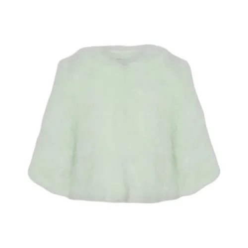 Yves Salomon Вельвет Feel Пальто Женское Светло-Зеленое