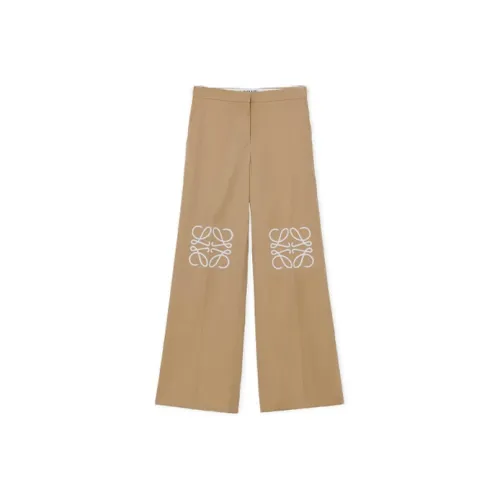 LOEWE Хаки Женские Повседневные Брюки