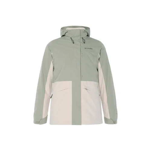 Columbia co-brand Поход 2024 Осенний Водонепроницаемый Ветрозащитный Дышащий и Теплоизоляционный Ветровка Женские Зеленый